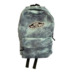 Vans Off The Wall Blue Tie-Dye Realm Backpack - Sky Blue Cloud Wash